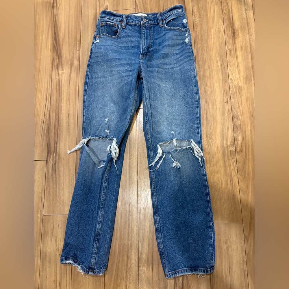 Abercrombie & Fitch 90s Straight Ultra High Rise Denim